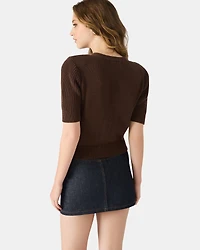 JANAE CARDIGAN BROWN