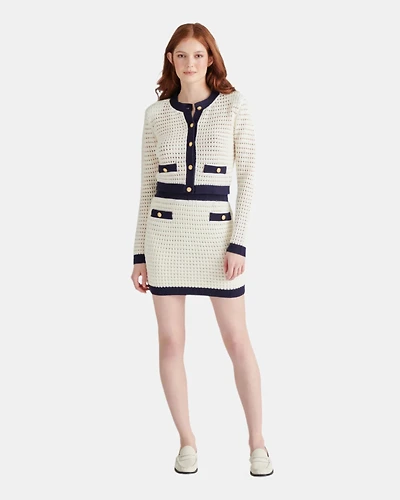 CASETTE CARDIGAN WHITE