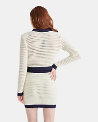 CASETTE CARDIGAN WHITE