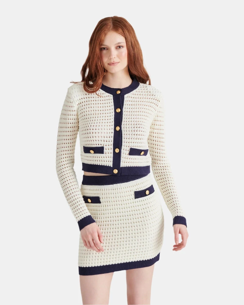 CASETTE CARDIGAN WHITE