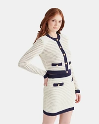 CASETTE CARDIGAN WHITE