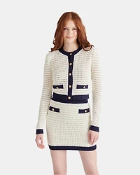 CASETTE CARDIGAN WHITE