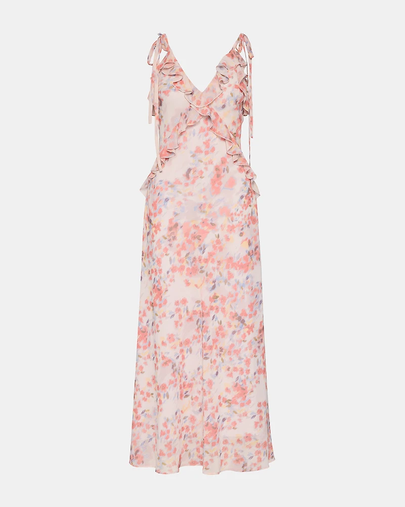 ADALINA DRESS FLORAL LAVENDER