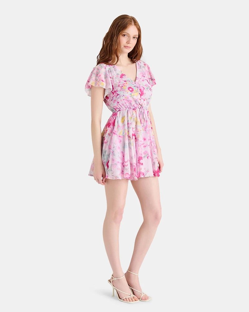 KIRSTY DRESS FLORAL PINK MULTI