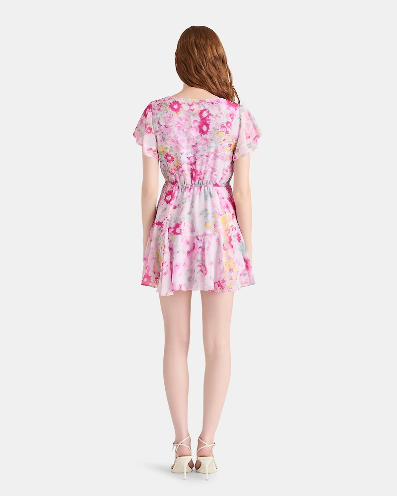 KIRSTY DRESS FLORAL PINK MULTI