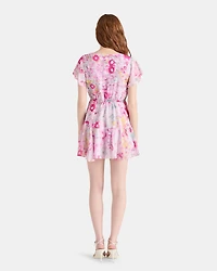 KIRSTY DRESS FLORAL PINK MULTI