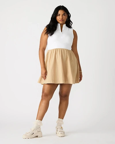 LYON DRESS TAUPE MULTI