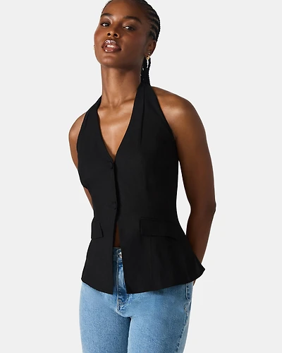 BRIELLE VEST BLACK
