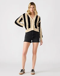 LUCAS CARDIGAN BLACK MULTI