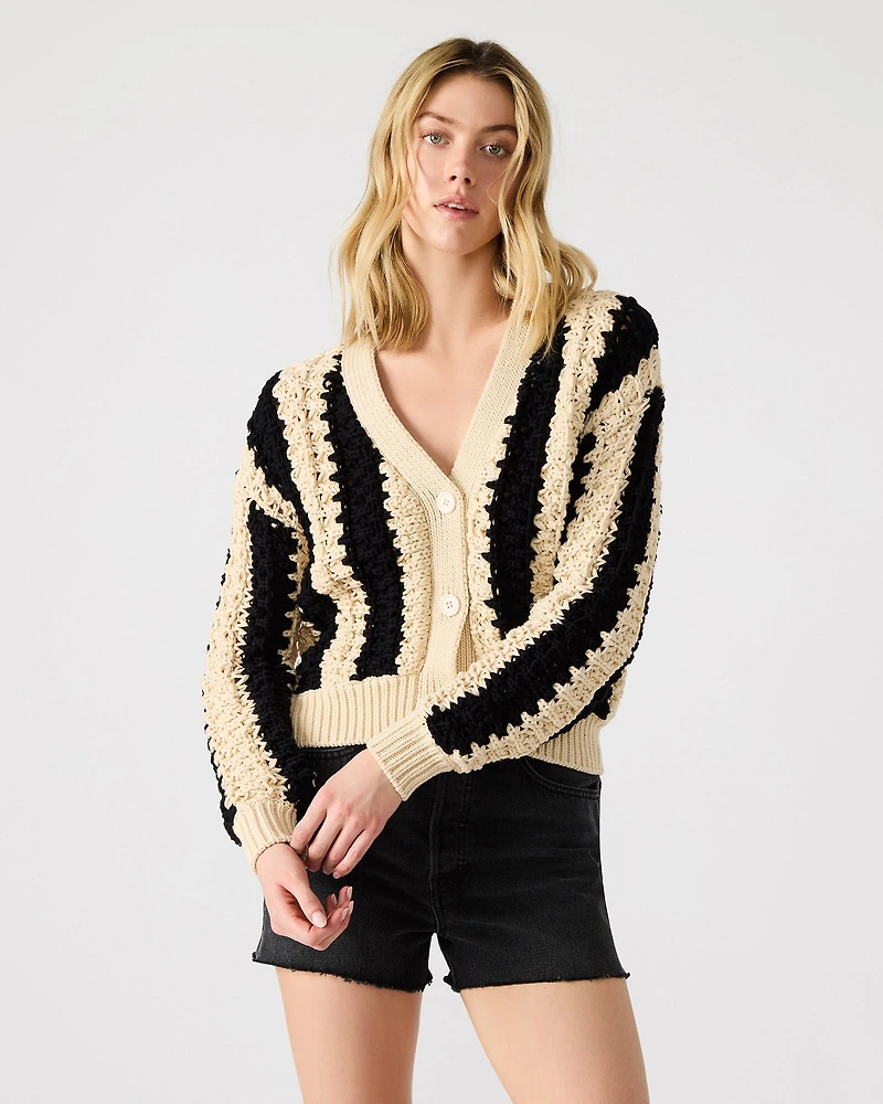 LUCAS CARDIGAN BLACK MULTI