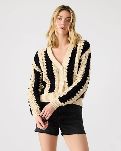 LUCAS CARDIGAN BLACK MULTI