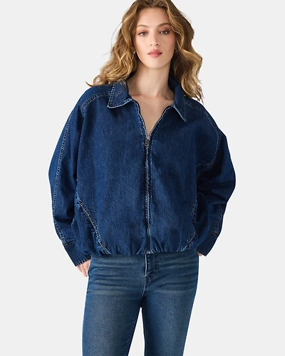 MACKEY JACKET BLUE DENIM