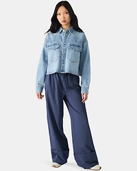 RAFI TOP LIGHT BLUE DENIM