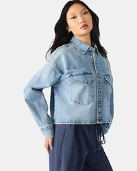 RAFI TOP LIGHT BLUE DENIM