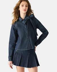 TESSIE TOP DARK BLUE DENIM