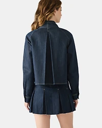 TESSIE TOP DARK BLUE DENIM