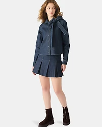 TESSIE TOP DARK BLUE DENIM
