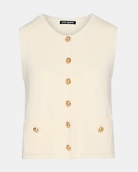 ALIYA SWEATER VEST CREAM