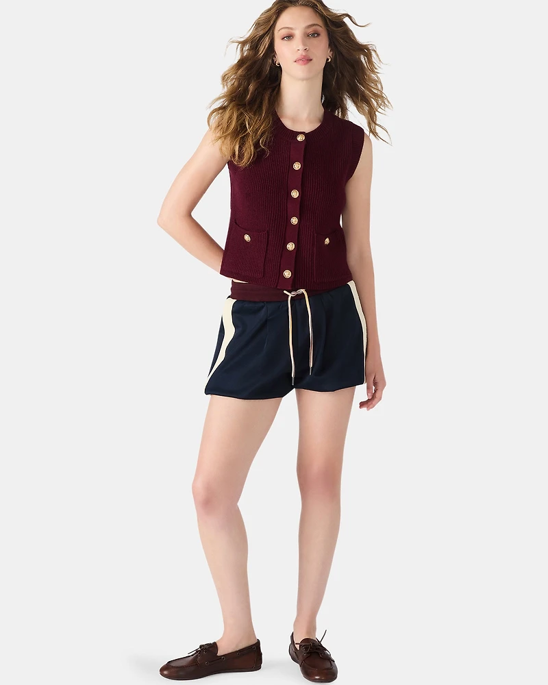 ALIYA SWEATER VEST WINE