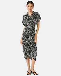 TORI DRESS GREY MULTI