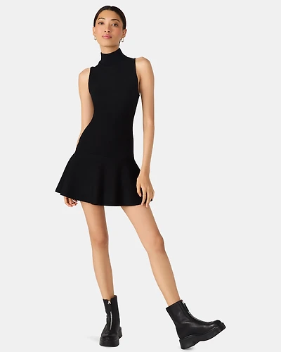 BRESLIN SWEATER DRESS BLACK