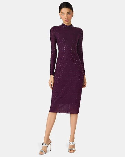 KRISTA MIDI DRESS PURPLE