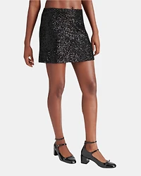 SEQUIN MINI SKIRT BLACK