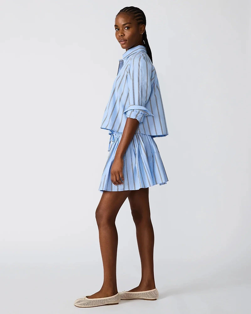 TESS BLUE RHINESTONES TOP
