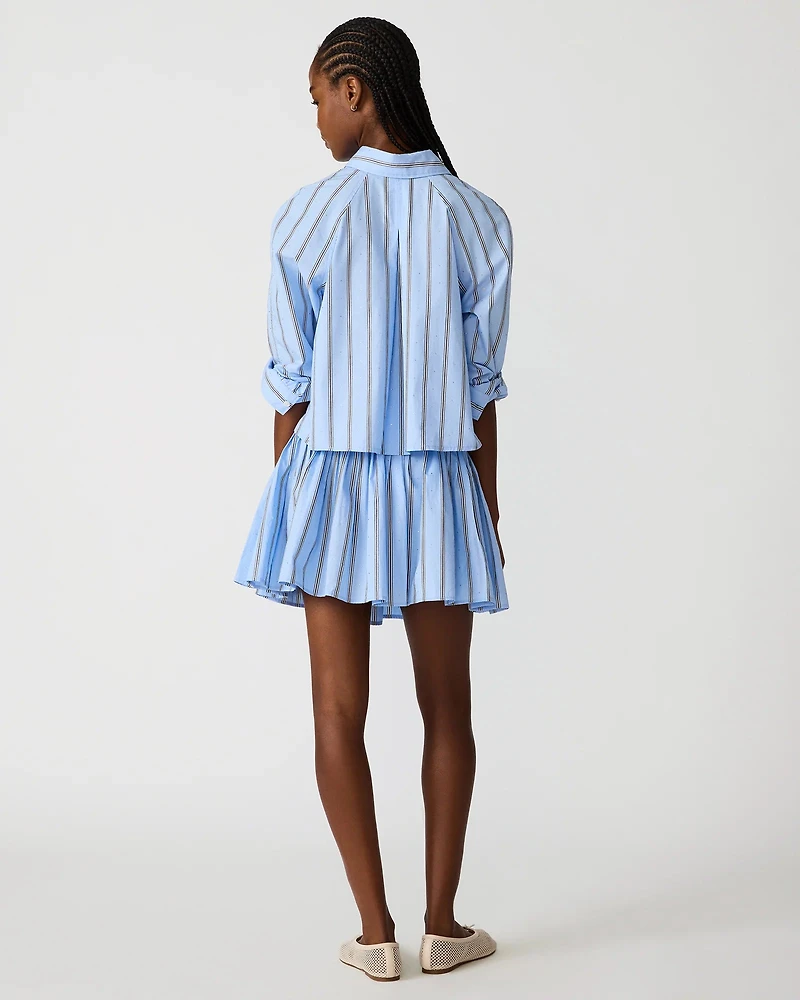 TESS BLUE RHINESTONES TOP