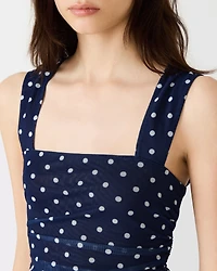 RORRY POLKA DOT KNIT TOP BLUE EXOTIC
