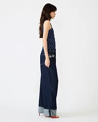 RORRY POLKA DOT KNIT TOP BLUE EXOTIC