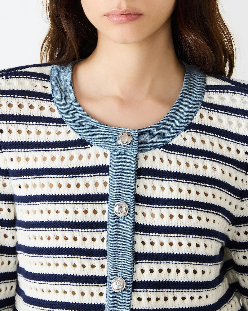 CASETTE CARDIGAN WHITE