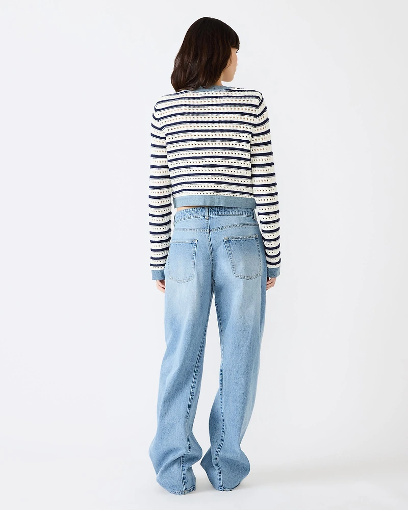 CASETTE CARDIGAN WHITE