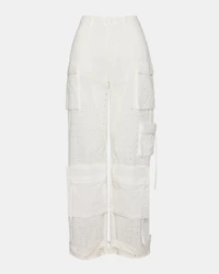 DUO PANT EYELET WHITE