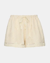 AMELIA DRAWSTRING FISH PANT WHITE