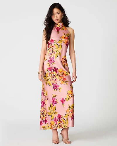 LARA DRESS PINK MULTI