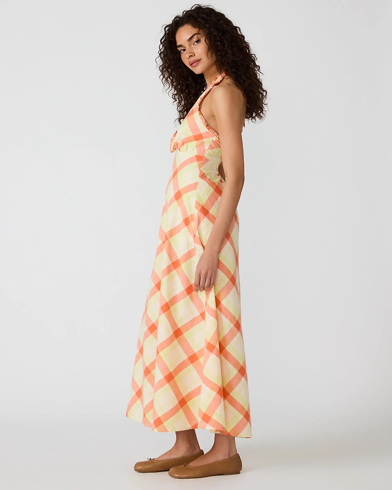 TANIA DRESS ORANGE MULTI