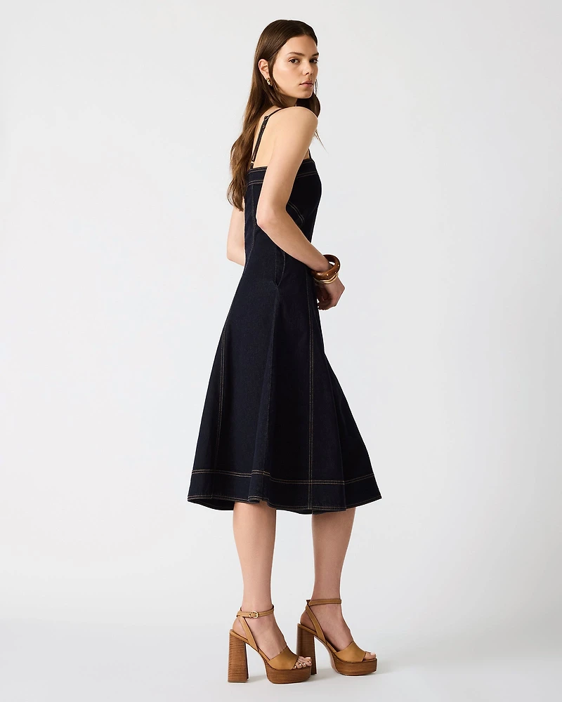 AURORA MIDI DRESS INDIGO DENIM