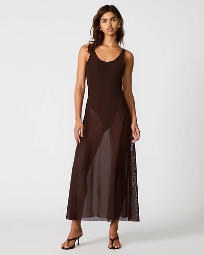 SHARLENE DRESS BROWN