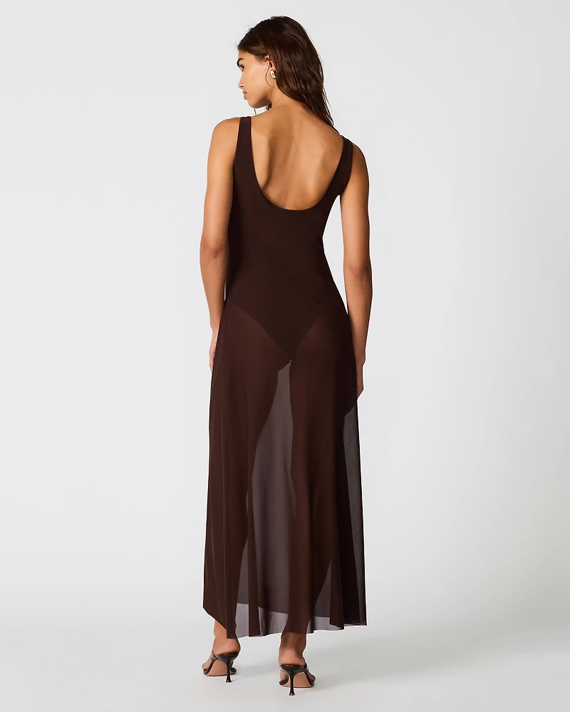 SHARLENE DRESS BROWN