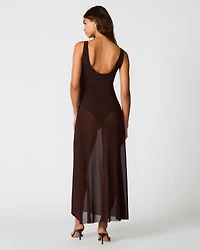 SHARLENE DRESS BROWN