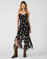 MARIANE DRESS BLACK MULTI