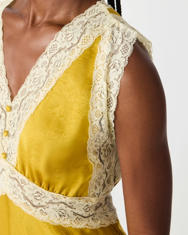 ELINOR TOP MUSTARD