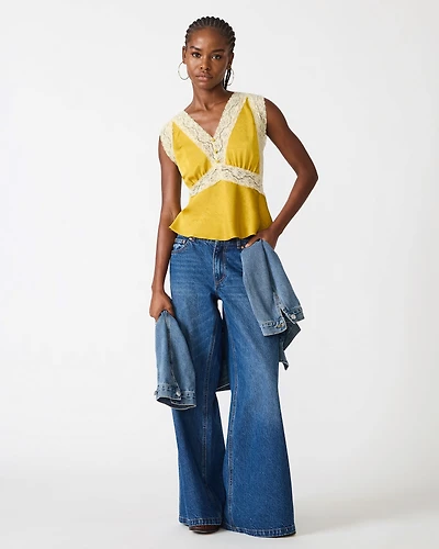 ELINOR TOP MUSTARD
