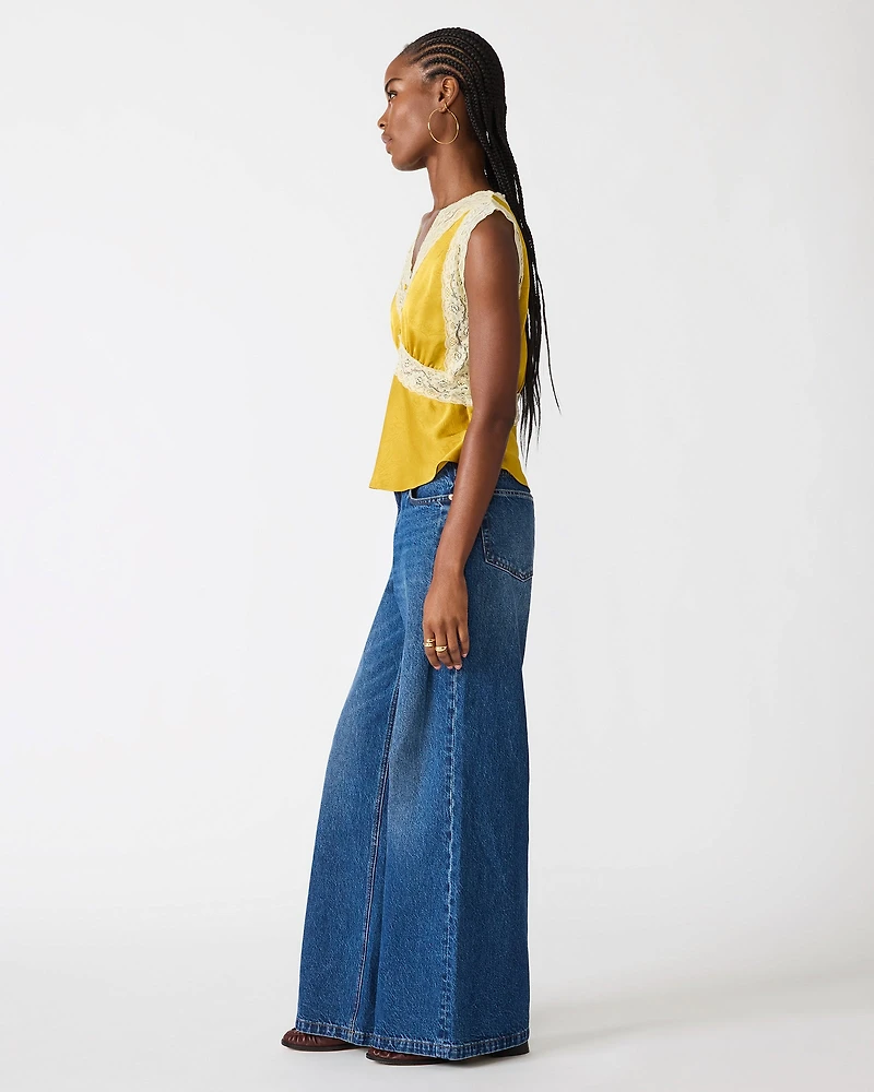 ELINOR TOP MUSTARD
