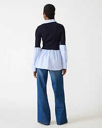 LENNY KNIT TOP MIDNIGHT