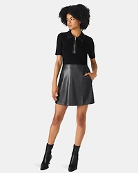 TILA DRESS BLACK MULTI