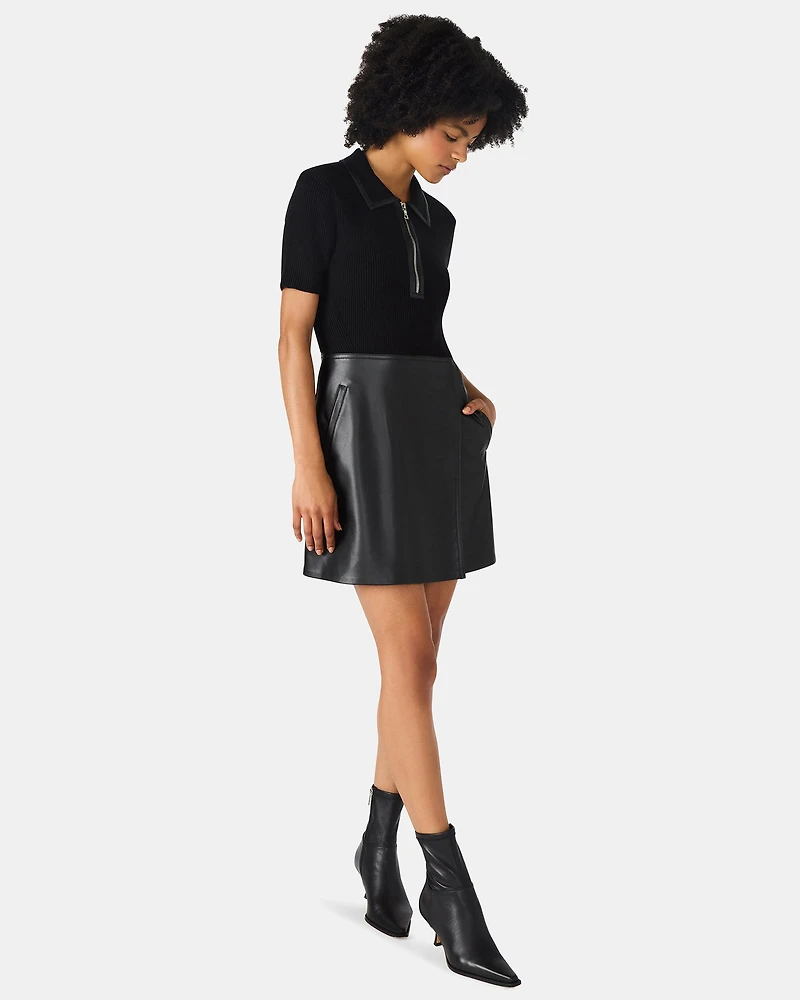 TILA DRESS BLACK MULTI