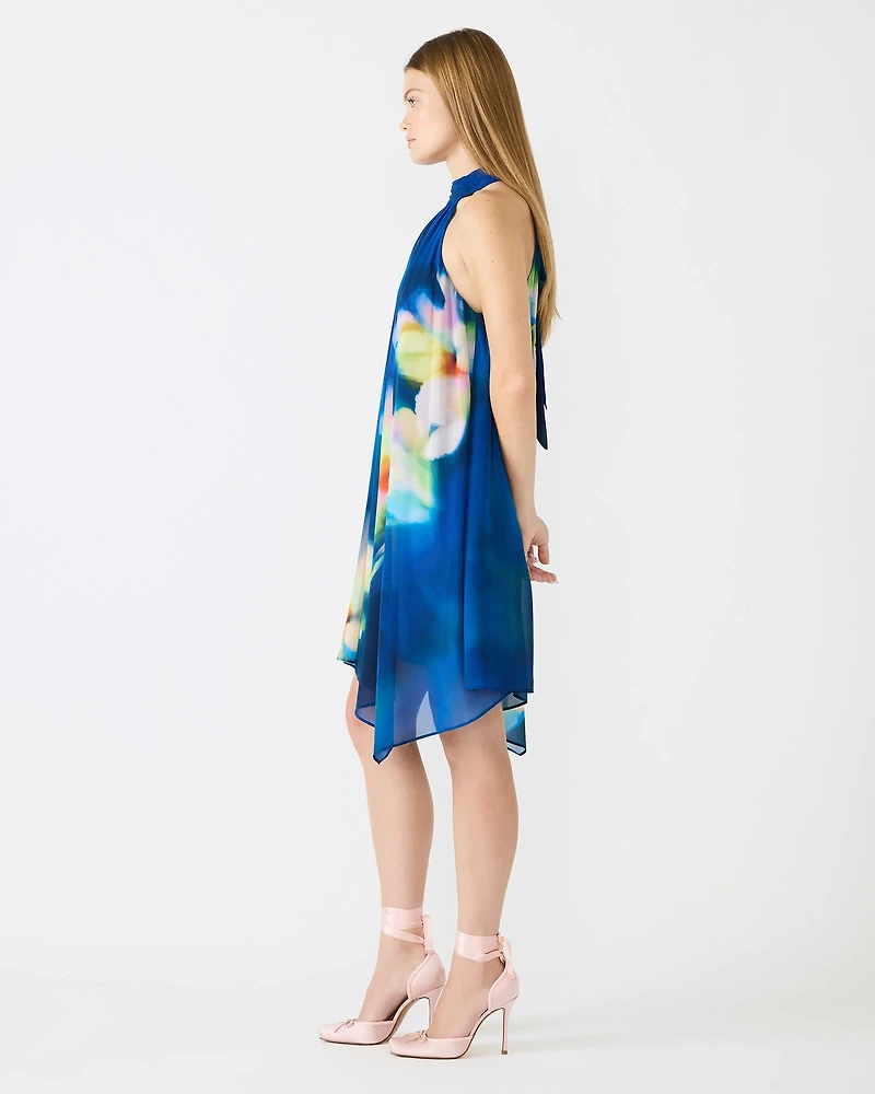 SANDER DRESS BLUE MULTI