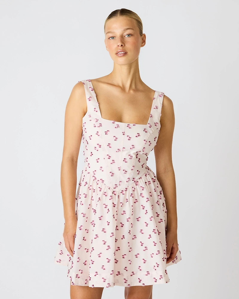 LEIA DRESS PINK MULTI